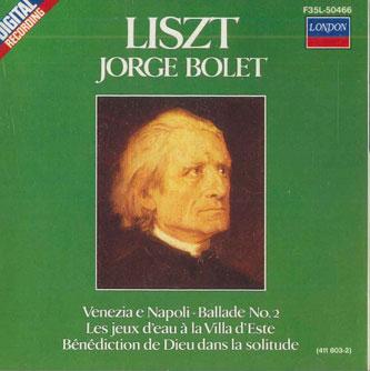 CD ХОРХЕ БОЛЕТ - Лист Водные игры на вилле д'Эсте E35L50466 POLYDOR Япония Оби Классика Б/У