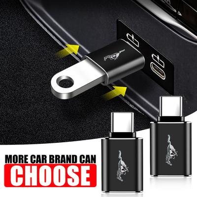 1 шт. Автомобильный USB Type C кабель-конвертер Адаптер для зарядки Автоаксессуары для Ford Focus Mk2 Mk3 Fiesta Ranger Mondeo S-MAX Kuga Mustang