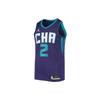 NBA Retro Basketball Jersey Hornets Edition LaMelo Ball No. 2 Men Tops Purple CV9471-572