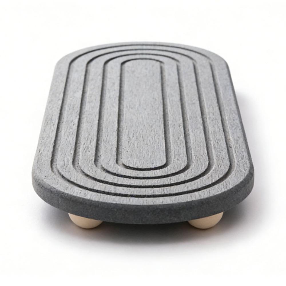 Solid Wood Diatomite Diatomite Coaster Wooden Feet Absorbent Soap Tray Countertop Organizer