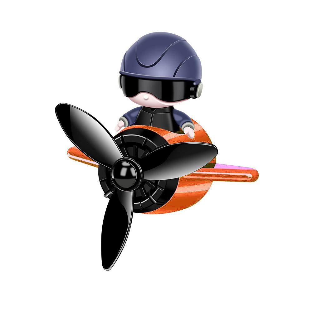 Автомобильный освежитель воздуха Cartoon Pilot с вращающимся пропеллером, ароматизатор с магнитным диффузором для салона автомобиля