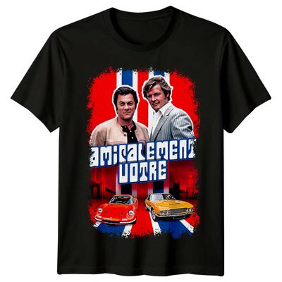Сыщики! (1971) Футболка из 100% хлопка в стиле киноплаката Мужские футболки Топ Ретро 80-х Футболка
