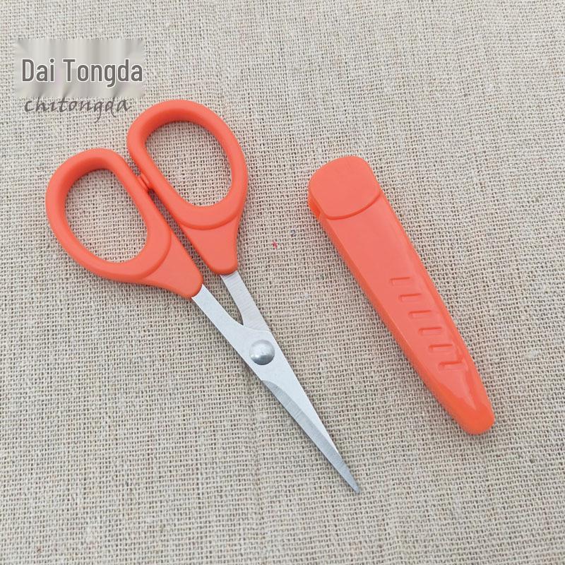Stainless Steel Handmade Straight Beauty Scissors for Students - Eyebrow Makeup
