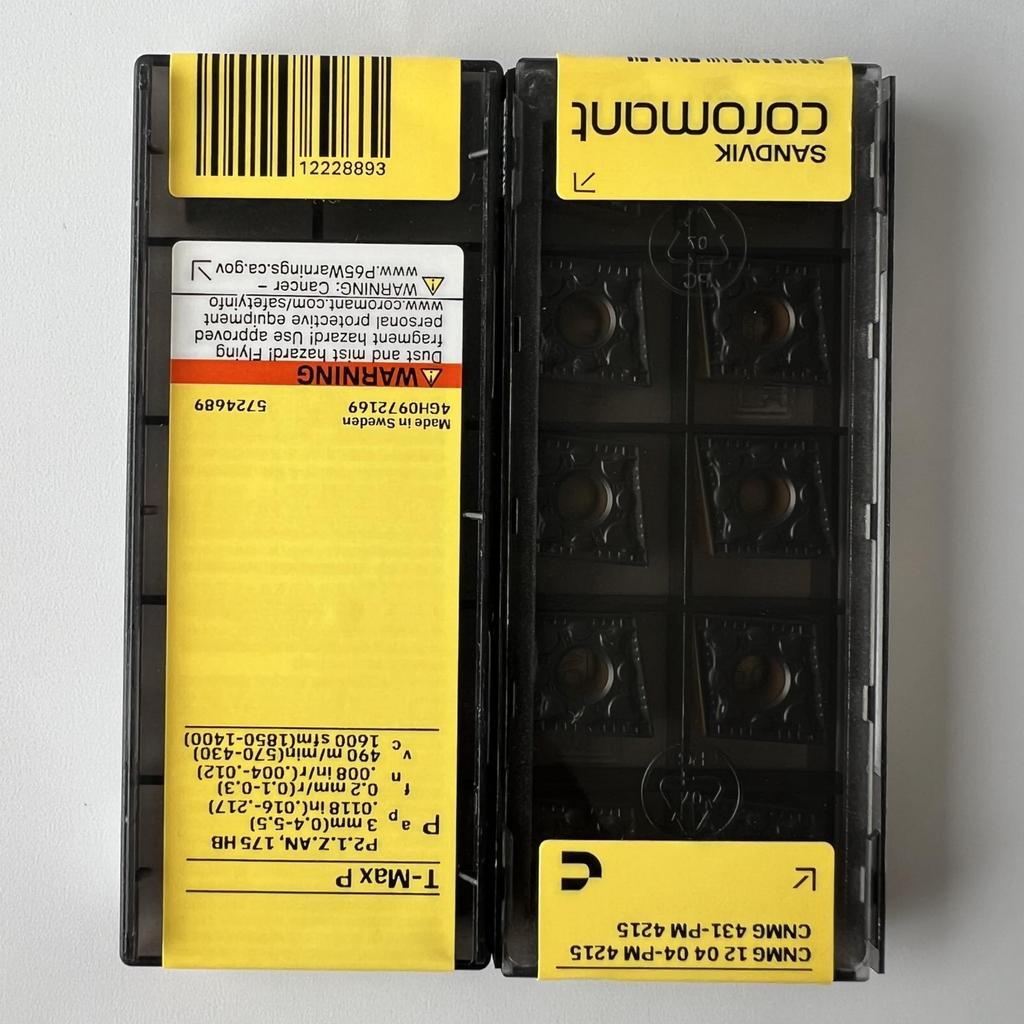 Sandvik / CNMG120404-PM 4215 / Оригинальная шведская твердосплавная пластина 10 шт.