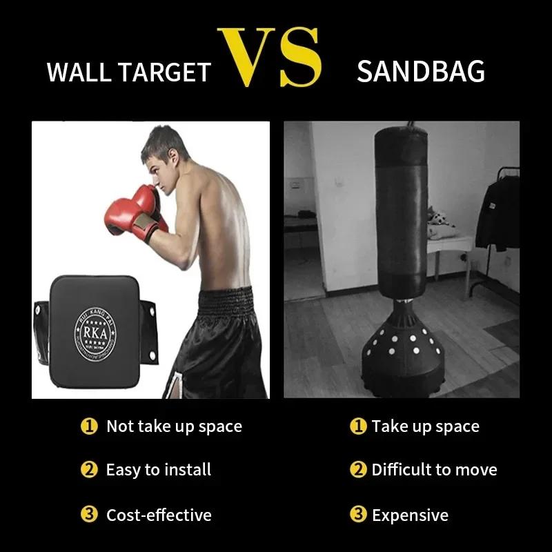 Настенная боксерская площадка из искусственной кожи, боксерский удар, тренировочный мешок с песком, спортивный манекен, боксерская груша, боец, боевые искусства, фитнес