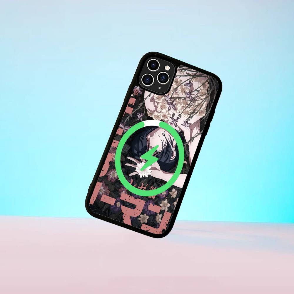 Аниме C-Человек-бензопила Магнитный матовый чехол для телефона Для IPhone 16 17 15 14 13 12 11 Для Magsafe Беспроводная зарядка Чехол