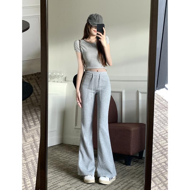 Женские расклешенные штаны для йоги в американском стиле с высокой талией 2024 года