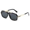  New Retro Double Bridges Square Women Sunglasses Fashion Trending Blue Gradient Shades UV400 Men Sun Glasses