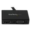 Adaptateur Audio/vidéo - STARTECH.COM - Convertisseur 2-en-1 - DisplayPort Vers HDMI/VGA - Noir