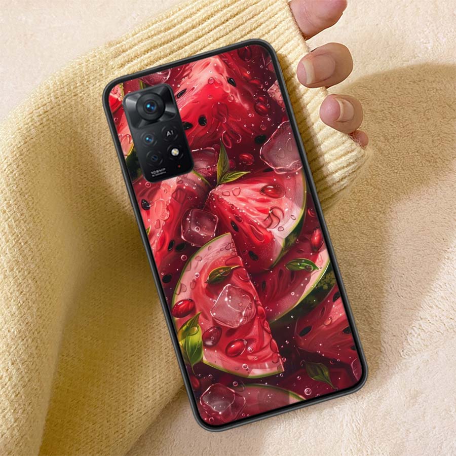 Арбуз Летний Фрукт Чехол для Телефона Для Redmi 13C 14C Note 14 13 Pro Plus 5G 12 12C 10A 10C 10 9A 9C 9T 9 8 8A K70 Pro Чехол TPU