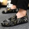 Designer Men Casual Shoes Luxury Embroidery Men Loafers Light Comfortable Driving Shoes Fashion Party Shoes for Men Flats 39-46