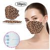1/5/10/20/50 шт. взрослая леопардовая принтованная уличная защитная маска для лица 
