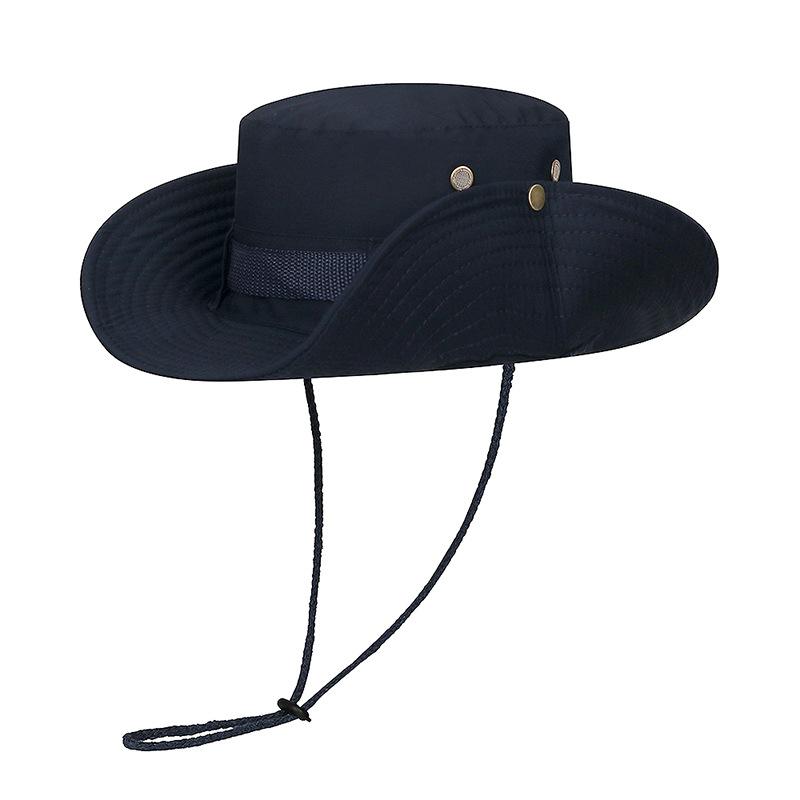 Женская рыболовная шляпа с завязками и большими карнизами, для походов, защиты от солнца, для отдыха, в стиле вестерн, для альпинизма, для рыбалки, из чистого хлопка