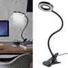 Portable LED Desk Lamp for Permanent Makeup, Nail Art, Tattooing, Eyelash Extensions, and Study with USB Clip Light