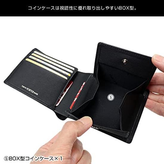 ТЕКУЩИЙ Текущий кошелек Двойной кошелек [Porter] (Натуральная кожа, темно-синяя)