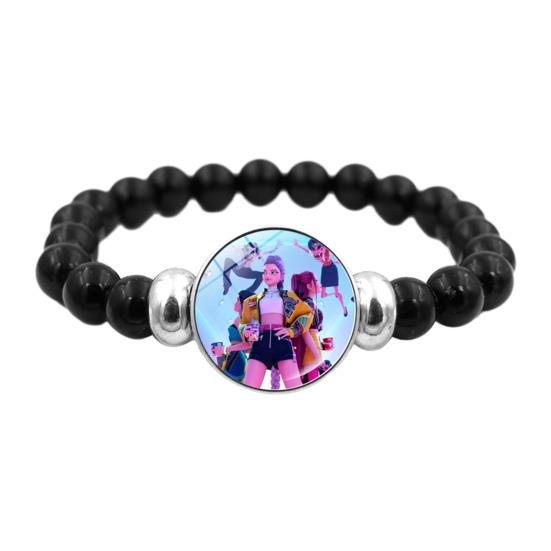 Yousheng Корейский Поп Браслет из Бусин Аниме Вдохновленный Модный Браслет Браслет из Разноцветных Бусин для Женщин Мужчин Девочек Мальчиков Поклонников