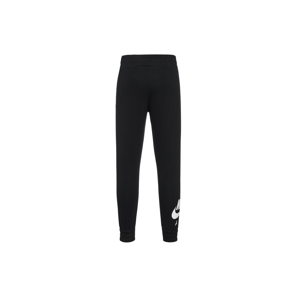 Nike Knitted Sweatpants Women's Black Moderate Straight Fit Pants CU5511-010