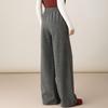 Женские брюки Fanzhen с высокой талией, свободные, с широкими штанинами, из смесовой шерсти