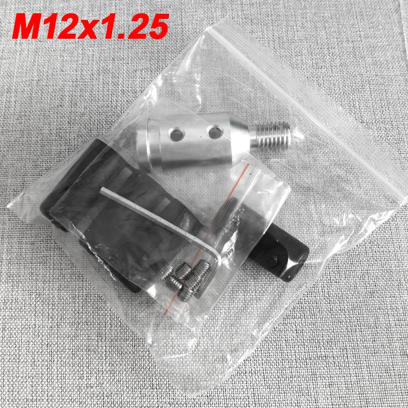 Universal Aluminum Alloy Car Auto Gear Manual Shift Knob Adapter Black for Non Threaded Shifters M12x1.25 M10x1.5