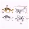 2Pcs Vintage Style Lapel Pin Zinc Zinc Zinc Alloy Tiger Brooches Tradition Retro Animal Brooches  Men Suits