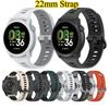 Двухцветный универсальный ремешок 22 мм Для ticwatch proX / pro3 lite / pro / GTX / E2 Для Realme Watch 5 3 2 S резиновая пряжка силикон