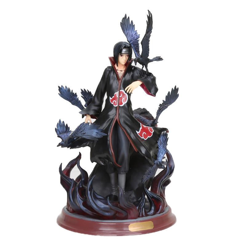 Anime Figure Naruto Shippuden Uchiha Itachi GK Uchiha Itachi With Crow Collectible Model