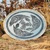 60.96 Cm Viking Norse Wolf Shield for LARP, Cosplay Decor Nordic Pagan Warrior Shield, Medieval Shield