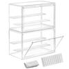 Clear Acrylic Figure Collection Display UV Magnetic Storage for and Small Items Case, Case, Shelf, Case, Protection, Stackable, Door, Case/Box Toys,