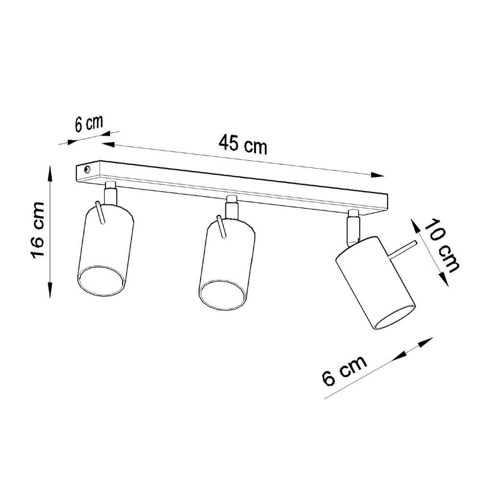 Plafon Mirax 3 Gu10 Chrom Lumilo 07.339.29