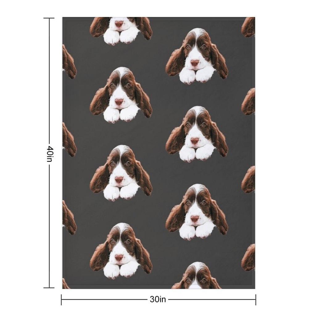 Спрингер-спаниель Милый щенок Лапы Плед тяжелый для сна Диван Диваны Пушистые Пледы