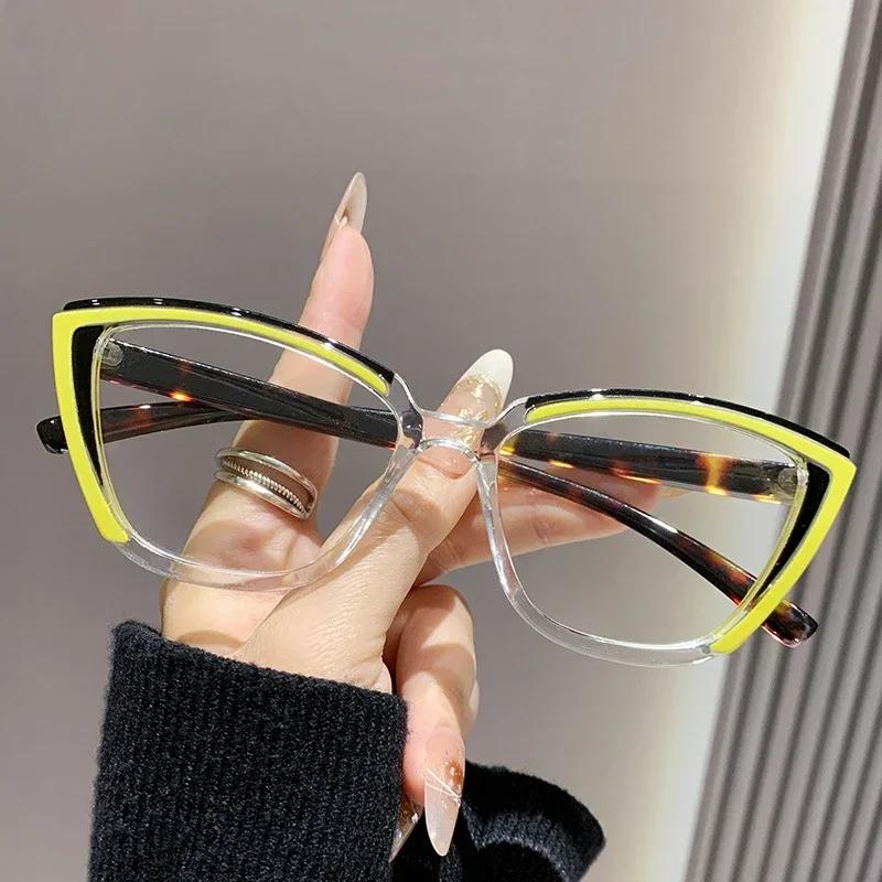 European And American Ultra Light Cat Eye Reading Glasses Anti Blue Light Anti Ultraviolet And Anti Radiation Presbyopia Glasses