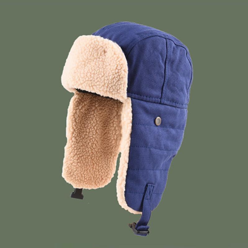 Кепка Lei Feng для мужчин и женщин, зимняя защитная шапка для электромобиля, теплая хлопковая кепка, пилотская байкерская кепка