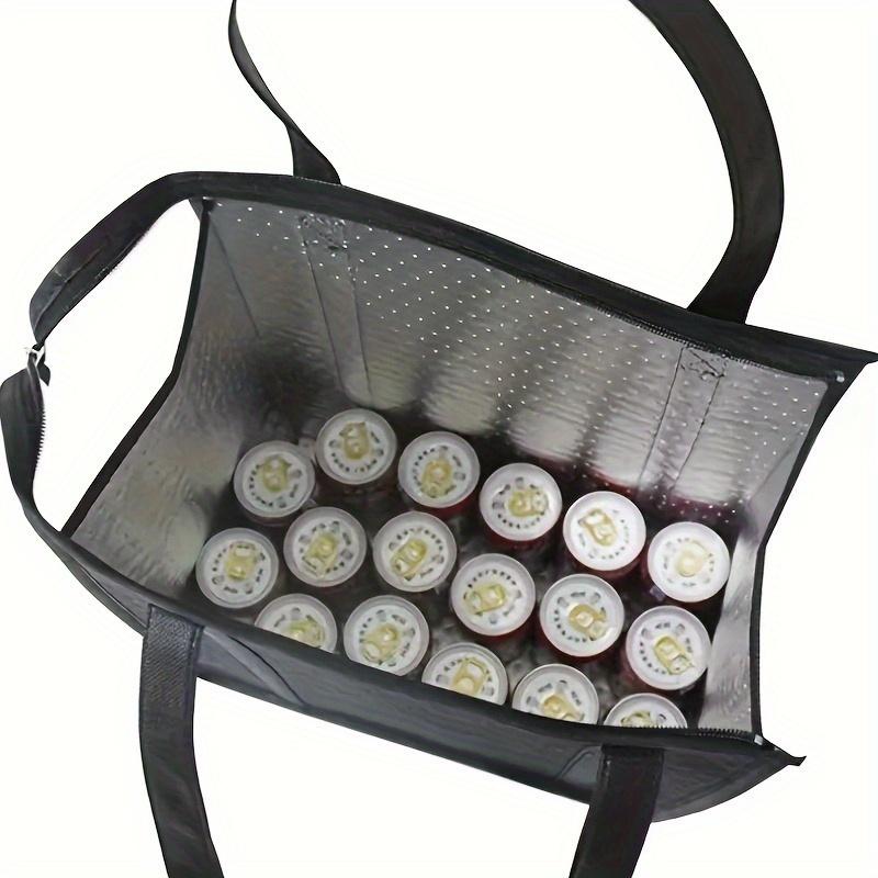 1 шт. Изолированные продуктовые сумки, Ручные термосумки для хранения, Черные сумки-холодильники