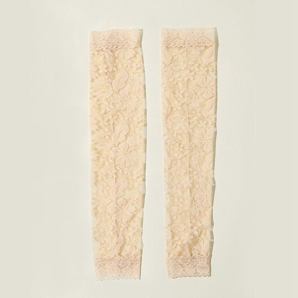 Утеплители Солнцезащитные Перчатки с Длинным Рукавом Защита от Солнца Сетчатые Кружевные Нарукавники Рукава из Ледяного Шелка