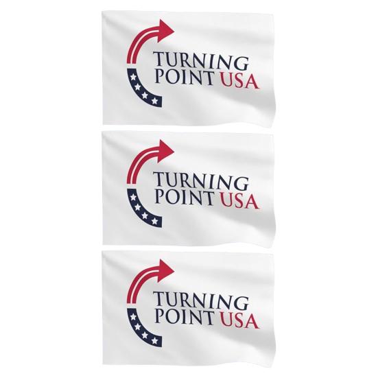 Yousheng Turning Point USA Flag 3x5Ft Double Sided Wall Hanging Flag Outdoor Polyester Banner with Brass Grommets for Yard Garden Decoration