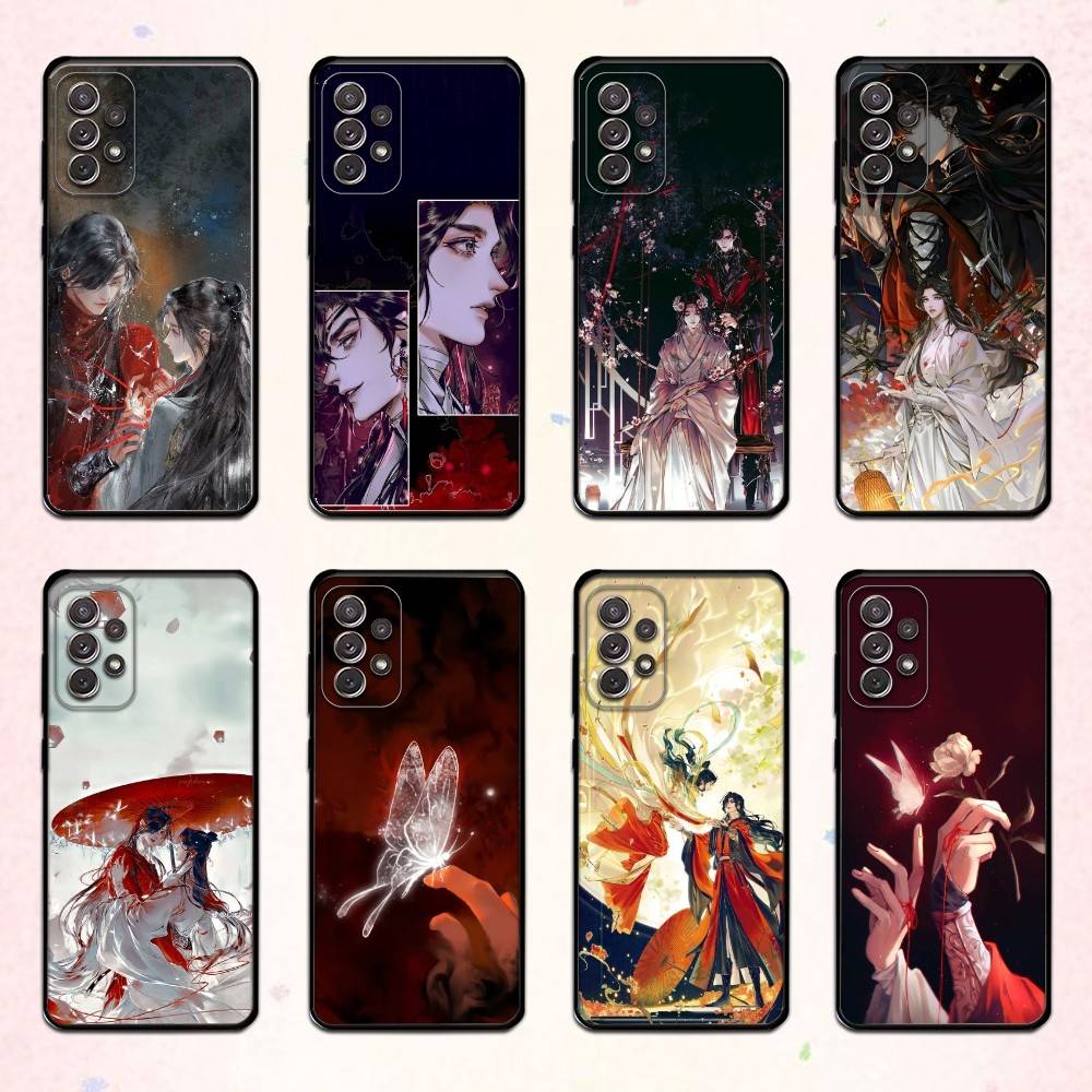 Фан-арт H-Heaven Officials Blessing Чехол для телефона для Samsung S 25,24,23,22,30,21,10,9,Ultra,Plus,Lite,FE,4,5 G Мягкий черный чехол