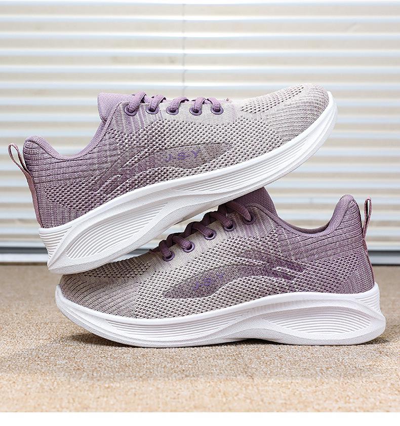 Женские летние дышащие сетчатые кроссовки на мягкой толстой подошве