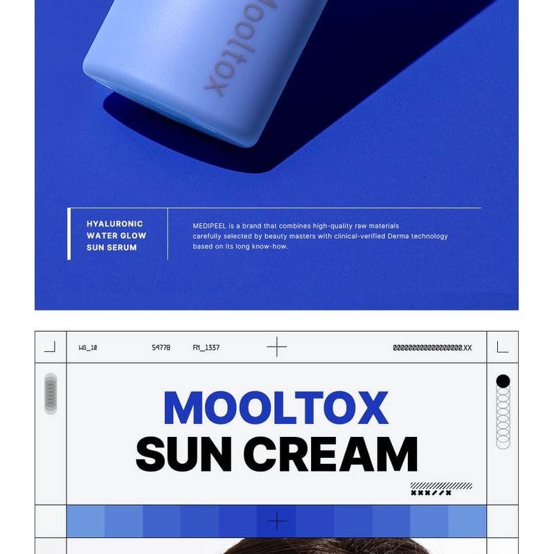 MEDIPEEL - Солнцезащитная сыворотка с гиалуроновой кислотой Mooltox Water Glow