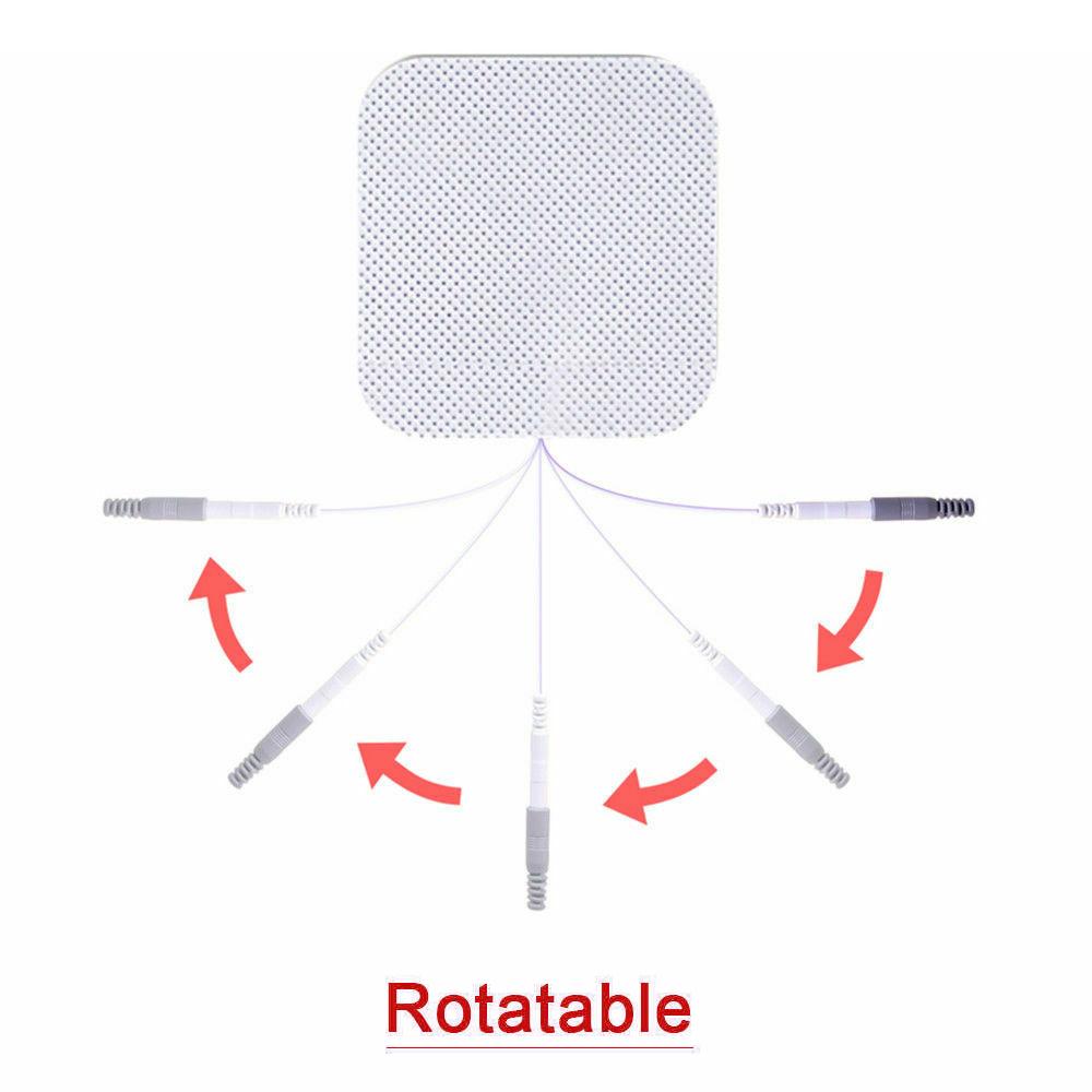24 шт. самоклеящиеся электродные подушечки TENS для массажера EMS стимуляции 5x5 см