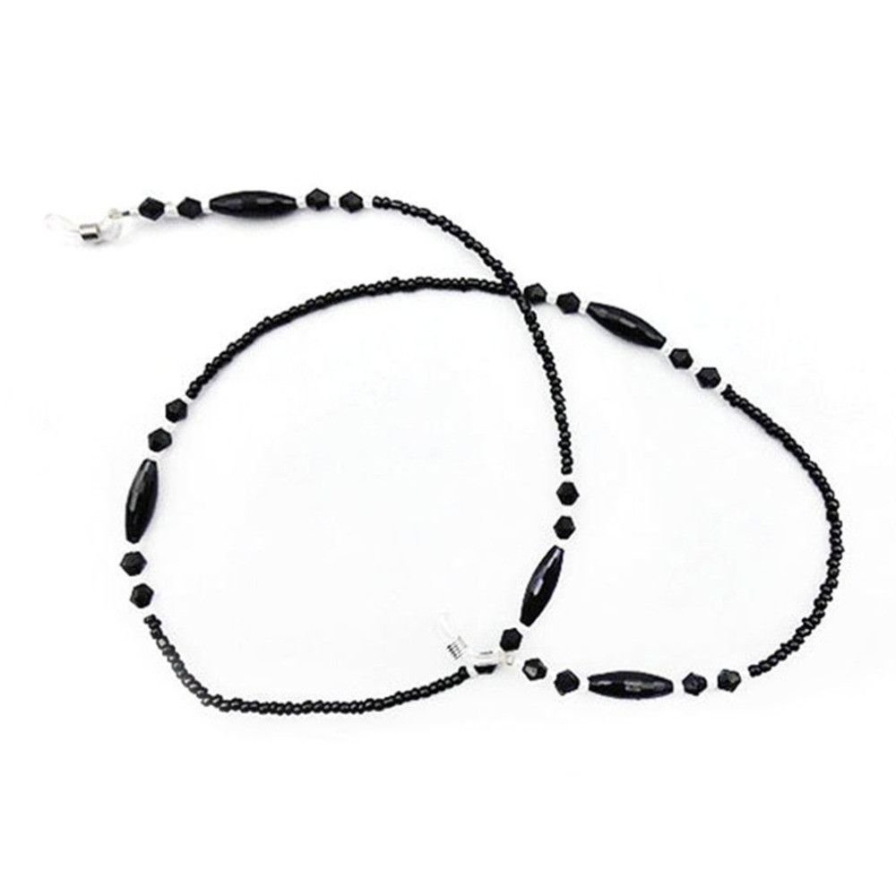 Women Black Reading Glasses Eye Wear Accessories Eyeglass Lanyard Glasses Chain Glasses Necklace