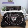 Miami CF Pattern Bedding Home Decoration Birthday & Festival Gift (1 * duvet cover + 2 * pillowcase, without core)