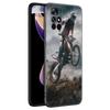 Moto Cross Motorcycle Sports Black Silicone Phone Case For Xiaomi Redmi Note 10 11 11S 12 13 4G 8 9 11T Pro 5G + 8T 9S 10S 12S