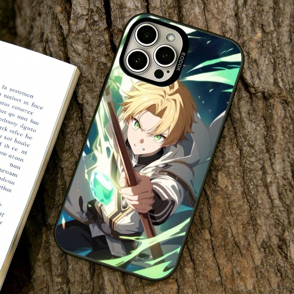 Чехол для телефона Mushoku Tensei для iPhone 17,16,15,14,13,12,11 Plus,Pro Max,XS, Цветной Серебристый Чехол для телефона Funda Cover