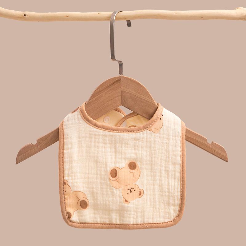 6 Layer Pure Cotton Gauze U Shaped Baby Bib Ultra Absorbent And Anti Dirty Saliva Towel For Infants