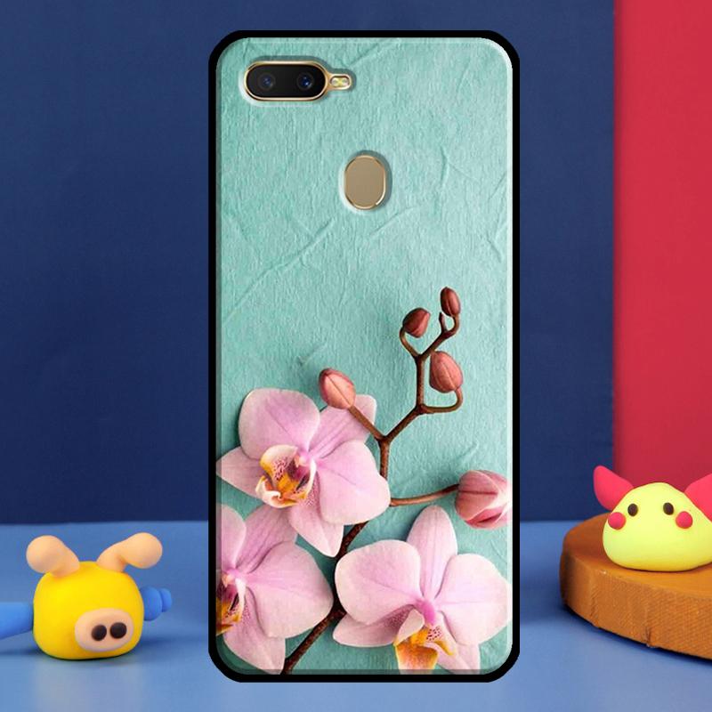 Цветной чехол с цветами орхидеи для Oppo A91 A5 A9 A16 A76 A96 A58 A78 A98 A52 A72 A74 A94 A54 S A57 A77 A15 A17