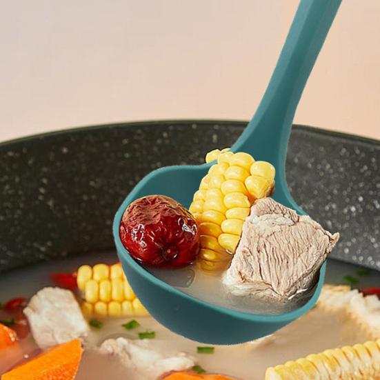 Набор нейлоновых кухонных принадлежностей, термостойкий, сервер для пасты, ложка и глубокий половник для супа, не содержит BPA, пищевые кухонные принадлежности с отверстиями для подвешивания