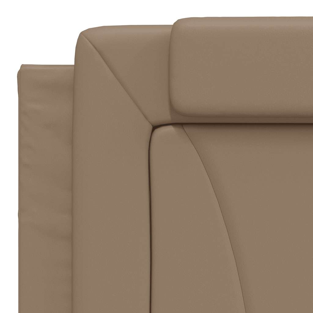 Viana Bed Frame without Mattress Cappuccino Brown 180 x 200 cm Faux Leather