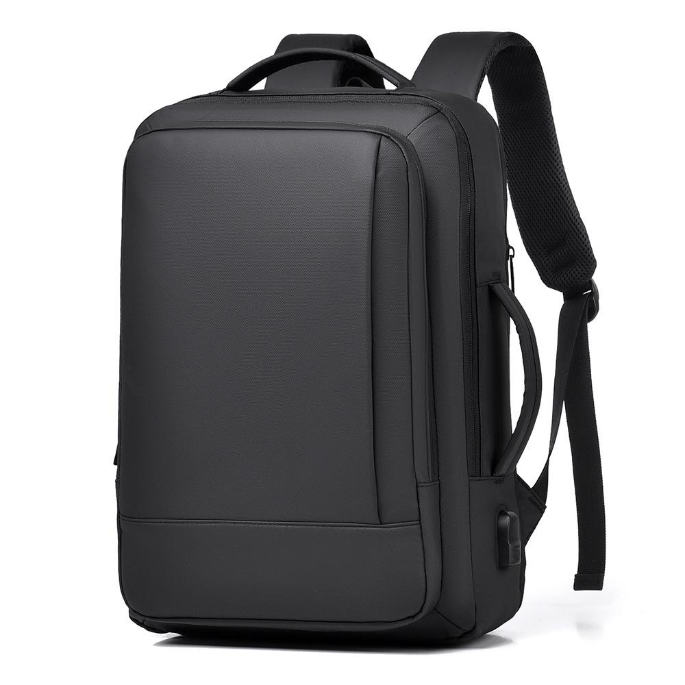 Рюкзак с USB-зарядкой, мужской многофункциональный рюкзак для деловых поездок, расширяющийся, с защитой от брызг, сумка для компьютера, школьная сумка