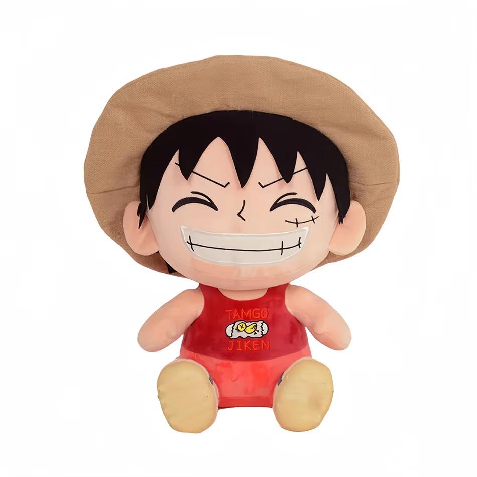 Японское Аниме 25 см One Piece Оригинальные Плюшевые Игрушки Мультяшная Фигурка Луффи Чоппер Эйс Ророноа Зоро Милая Мягкая Кукла Рождественские Подарки