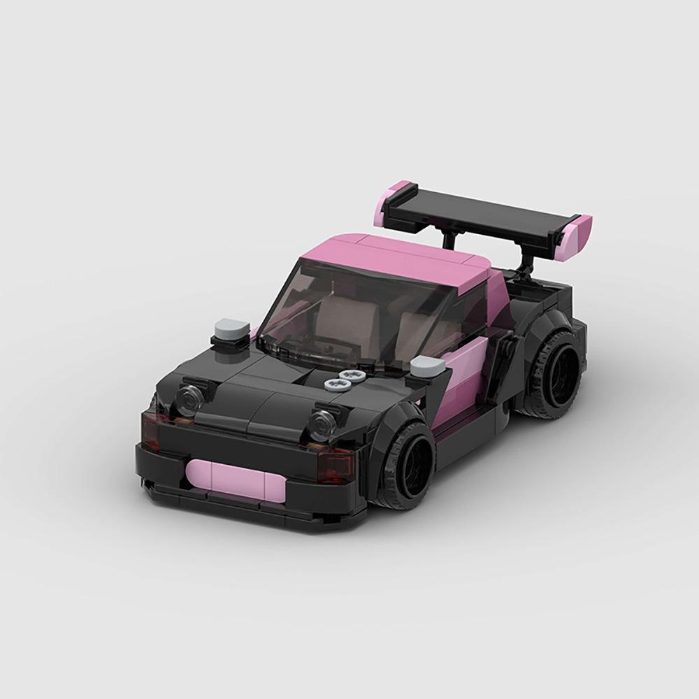 Строительные блоки гоночного автомобиля Miata MX5, совместимые с MOC - Набор обучающих моделей для самостоятельной сборки